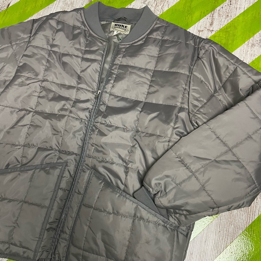 Men's Grey Quilted Jacket